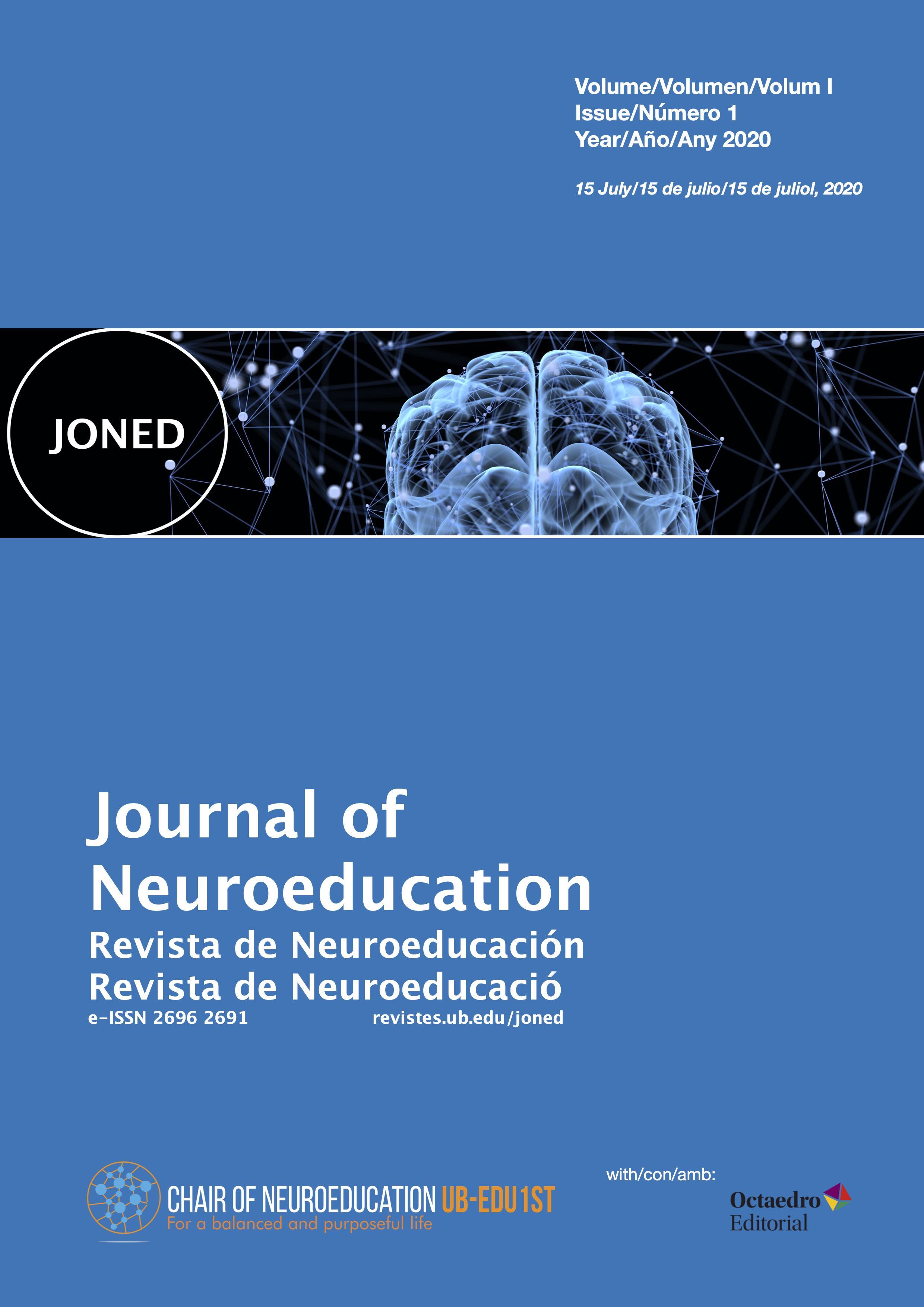 					View Vol. 1 No. 1 (2020): Journal of Neuroeducation - Volume I, Issue 1, July 2020
				