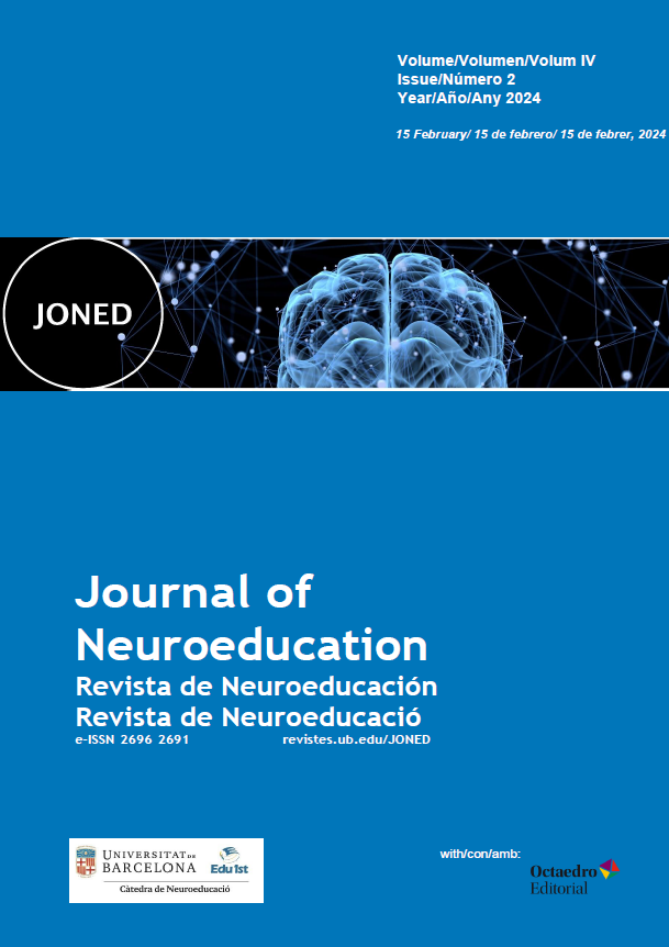 					View Vol. 4 No. 2 (2024): Journal of Neuroeducation - Volume IV, Issue 2, February 2024
				