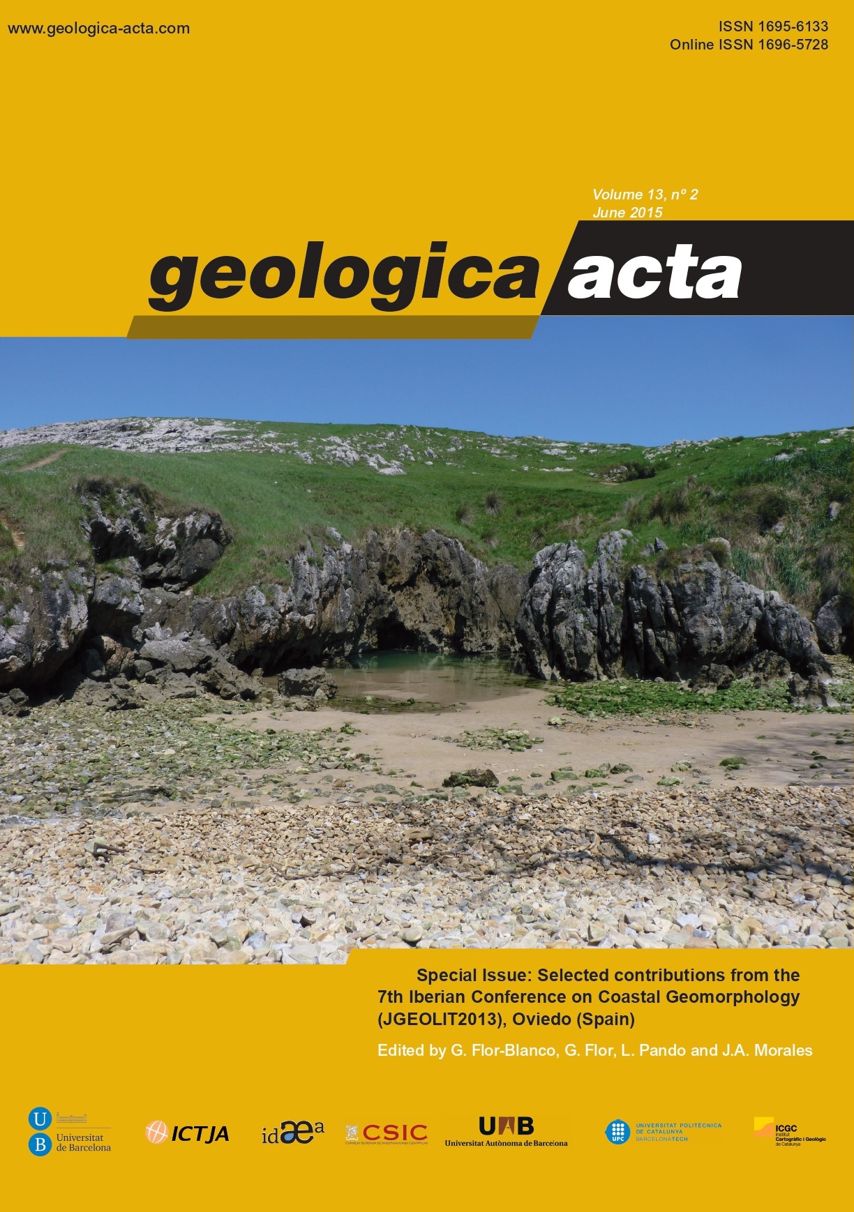 					View Vol. 13 No. 2 (2015): Selected contributions from the 7th Iberian Conference on Coastal Geomorphology (JGEOLIT2013), Oviedo (Spain)
				