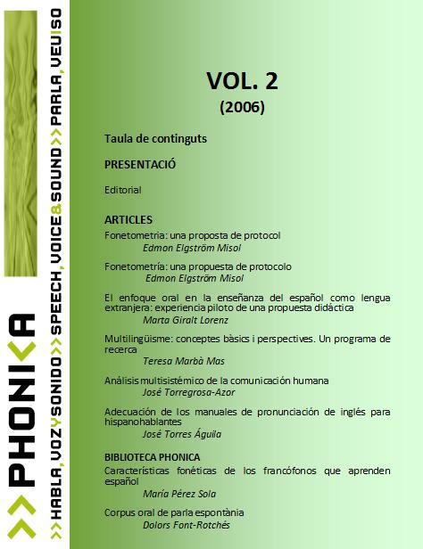 					Veure Vol. 2 (2006)
				