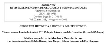 					Ver Vol. 10 (2006): Geografía histórica e historia del territorio
				